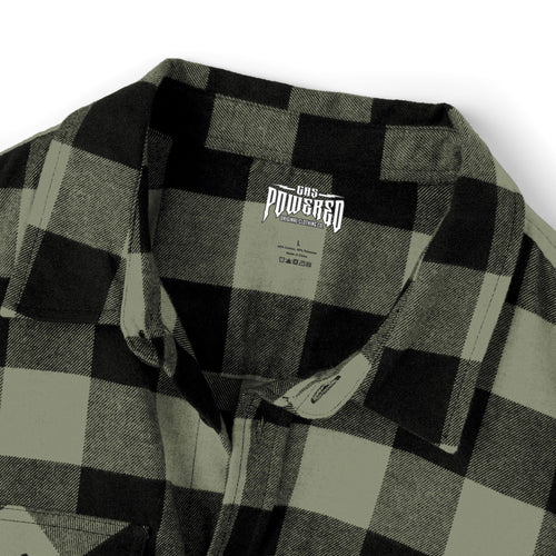 Gas Powered Checkered Flannel - Olive