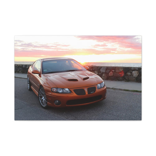 Brazen Orange Goat Canvas