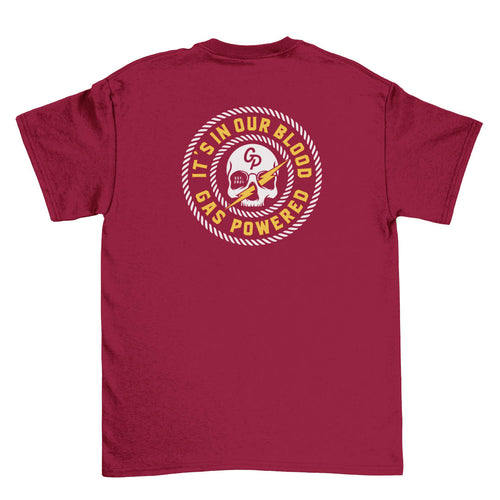 Skull Tee - Maroon